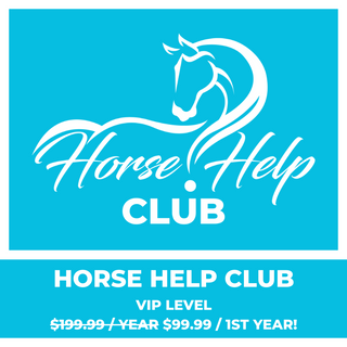 Image featuring the Horse Help Club VIP level, valued at $9.99 for the first year. Join now for exclusive benefits, resources, and a premium equestrian community experience.