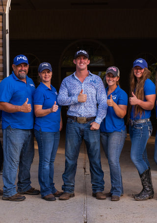 Family photo featuring Kelsey, Michael, and the Gascon Family, radiating warmth, unity, and a shared passion for equestrian excellence.