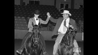 Jaime Gascon, the father and mentor, warmly greeting a rival horseman during a horsemanship event. The Gascon family's commitment to sportsmanship and camaraderie shines in this heartfelt moment.