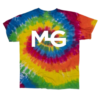 Tye-dyed shirt featuring the MG logo. Embrace vibrant and unique style while showing your allegiance to Gascon Horsemanship with this colorful and branded attire.