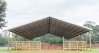 Discover the expansive arena at Horse Haven Ranch, the perfect space for horse training, riding, and various equestrian activities. The well-equipped arena provides a safe and versatile environment for both riders and horses.