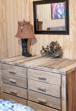 Experience the charm of western-inspired amenities at Horse Haven Ranch. Enjoy rustic decor, cozy fireplaces, rocking chairs, and other western elements that create a warm and inviting atmosphere in the heart of the ranch.