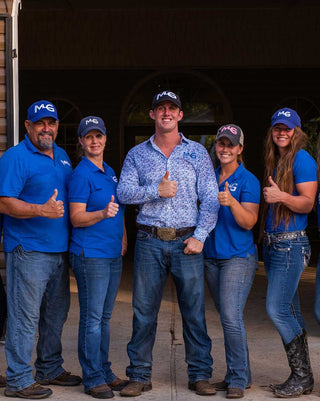 Family photo featuring Kelsey, Michael, and the Gascon Family, radiating warmth, unity, and a shared passion for equestrian excellence.