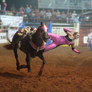 SHELBY EPPERSON, founder of Trixie Chicks Trick Riders and Administrative Coordinator at Gascon Horsemanship.