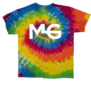 Tye-dyed shirt featuring the MG logo. Embrace vibrant and unique style while showing your allegiance to Gascon Horsemanship with this colorful and branded attire.
