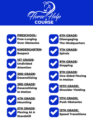 Image featuring the comprehensive inclusions of Horse Help Courses, showcasing a range of valuable learning materials, resources, and support for aspiring equestrians.