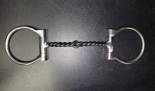 A detailed image of a Twisted Snaffle with D Ring, showcasing the unique design for horse bit enthusiasts and riders.