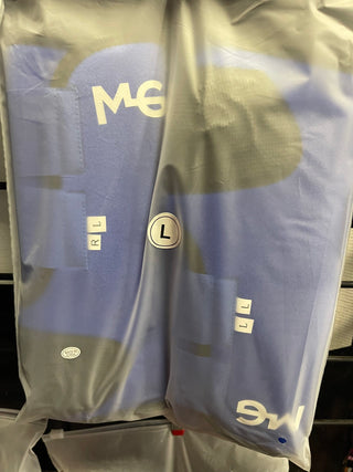 An image of the MG Sports Boots in blue, protective gear for horses valued at $89.99.