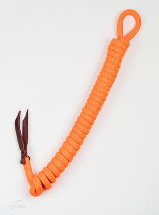 Orange MG lead rope, a versatile tool essential for training and ground work with horses.