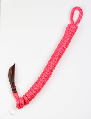 Pink MG lead rope, a versatile tool essential for training and ground work with horses.